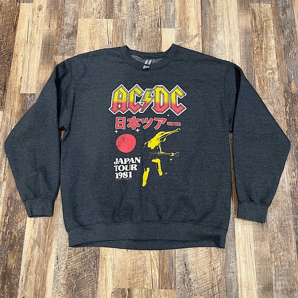AC/DC | 1981 Japan Concert Promotion Sweatshirt - Size L